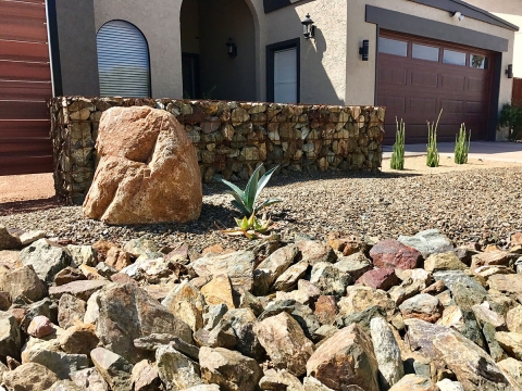 Choosing the right rock color for your desert landscape